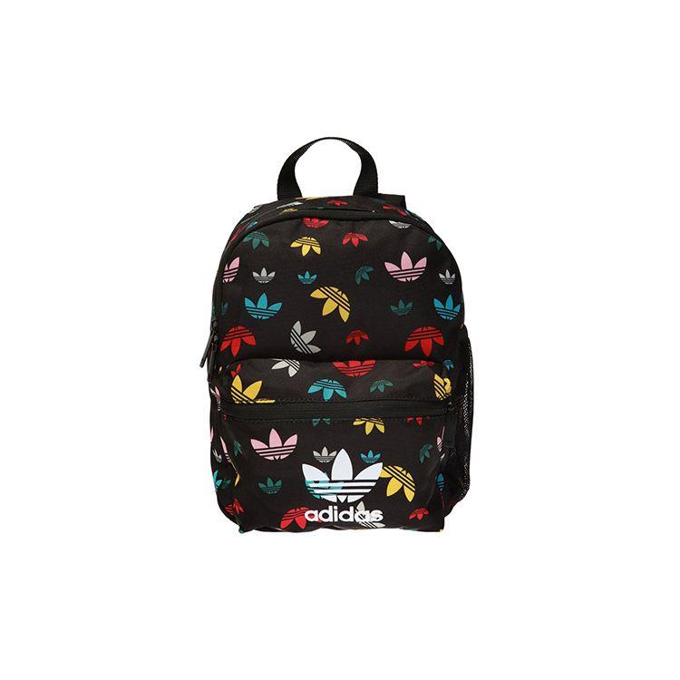 Adidas Originals Trefoil Colorful Pattern Print Polyester Backpack Unisex Backpack Multicolor FM0281 One Size