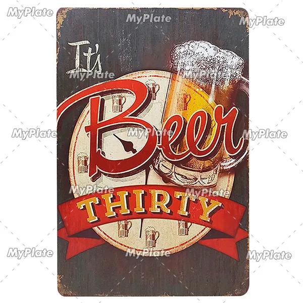 KALTEN BIER Metall Zeichen Vintage Plaque Alkohol Zinn Zeichen Platte Wand-dekor Für Bar Club Mann Cave Kunst Malerei  geschenk