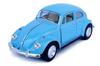 KiNSMART Scale 1967 Classic Beetle Pullback Diecast Model Car 1/32 (Light Blue)