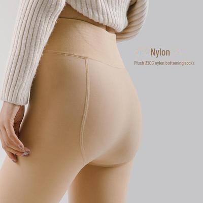 320G Nude Nylon Leggings for Autumn & Winter - Plus Velvet Thickening Bare Leg Socks