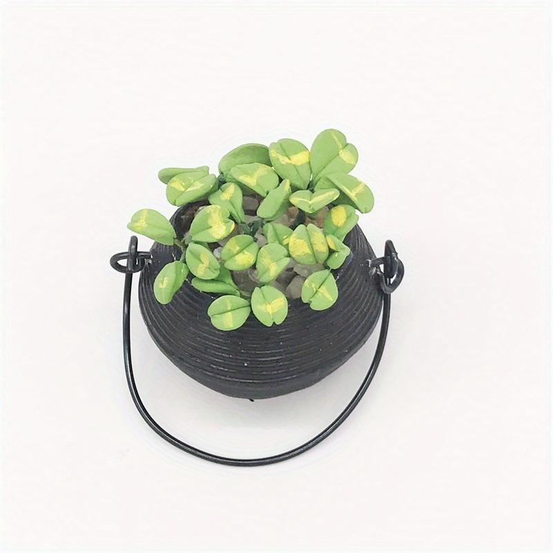 

1 шт. Микроландшафт Мини Зеленое Комнатное Растение Симуляция Подвесной Цветок Модель Украшение для Дома Мини-Орнамент Карманная Мебель Композиция 1pcs