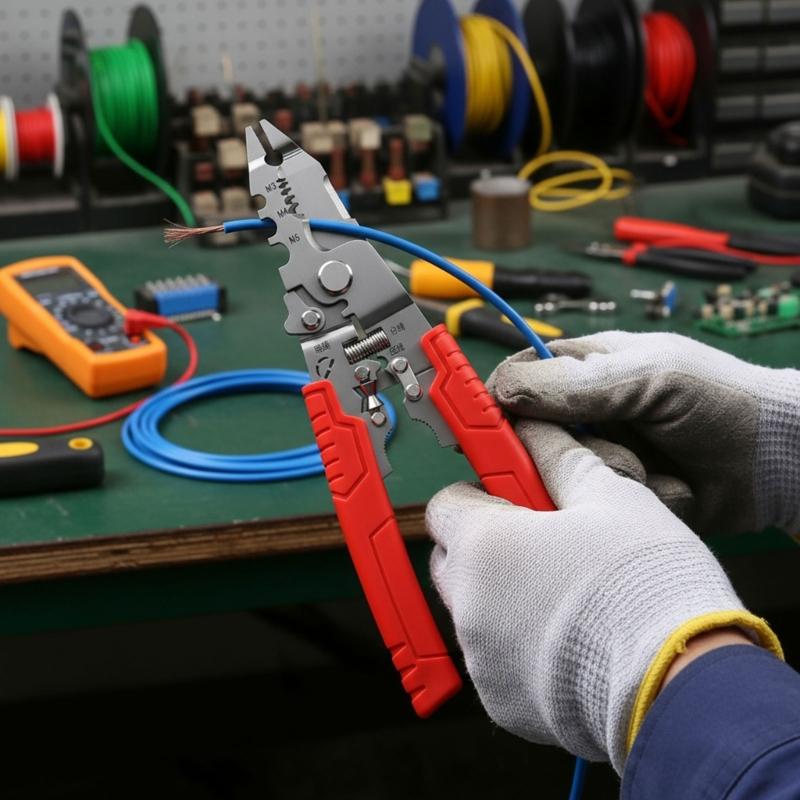 Multifunctional Wire Stripper Decrustation Pliers Crimper Cable Stripper Cutter Multifunctional Wire Repair Tool Pliers