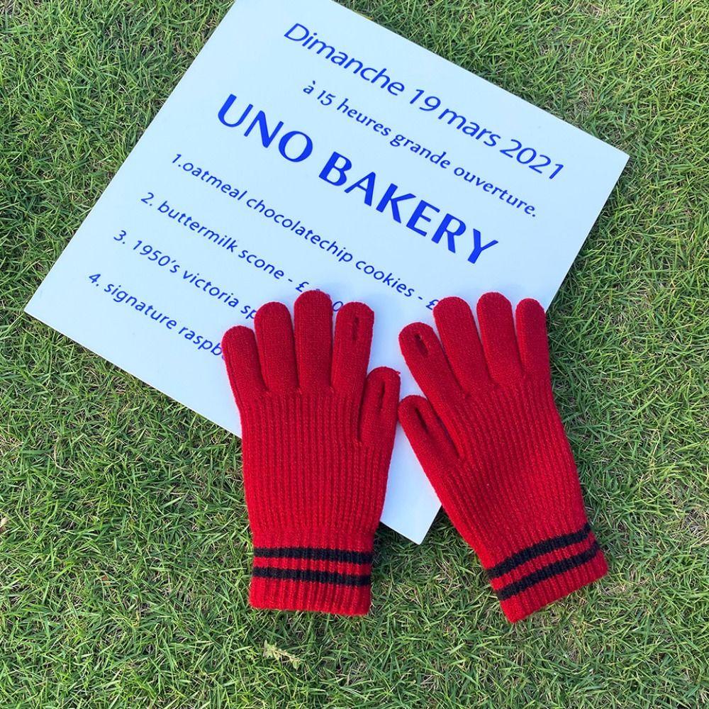 Gloves Women Gloves Winter Wool Mittens  Gloves Knitted Cashmere Gloves Female Gloves