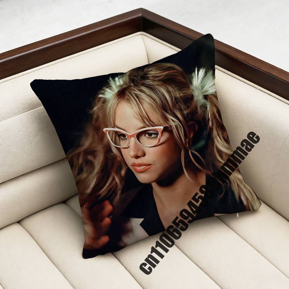 For American Singer B-Britney Spears Throw Pillow Case Sham 45X45Cm 35X35Cm Square Bedroom Pillowcase Cushion Cover