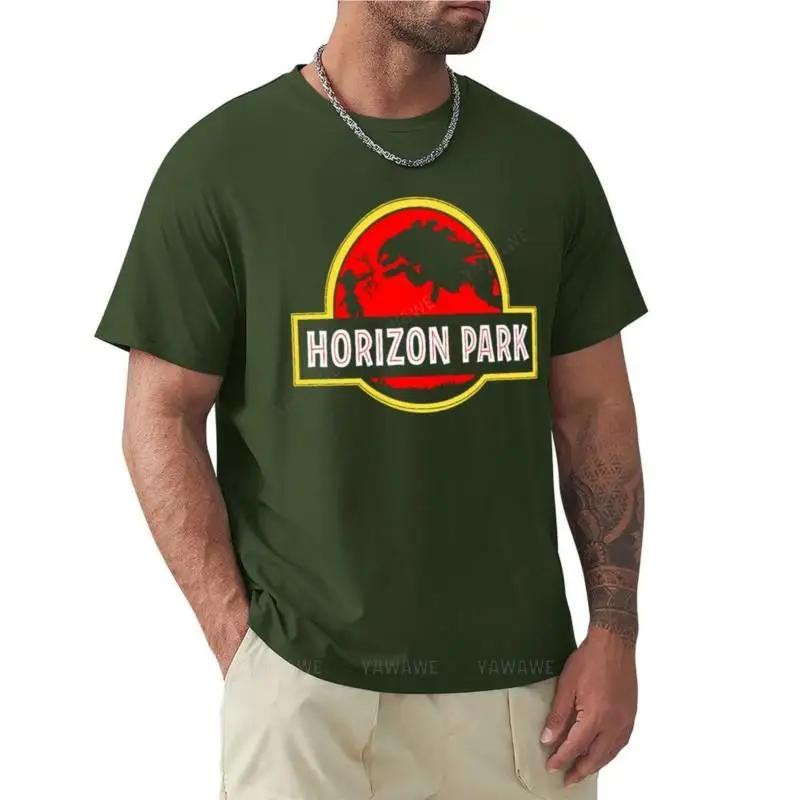 t-shirt men cotton Horizon Park Art Horizon Zero Dawn Game T-Shirt short cute tops oversized t shirt men summer t-shirt for man