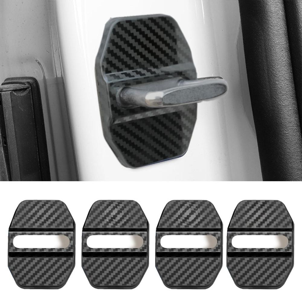 4PCS Car Door Lock Cover Stainless Steel Protection Accessories For BMW Performance X7 G30 G20 G05 G11 E48 Series I4 G07 G06 G02