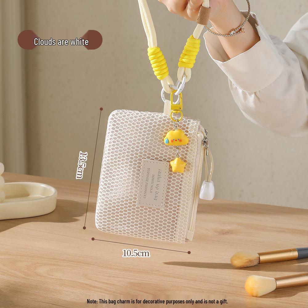 

Portable Multifunctional Mesh Makeup Bag - Breathable, Simple Storage Clutch for Travel