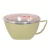 1PC Noodle Bowl with Handle Solid Stainless Steel Lid Food Container Rice Bowl Soup Bowls Instant Noodles Mixing Bowl