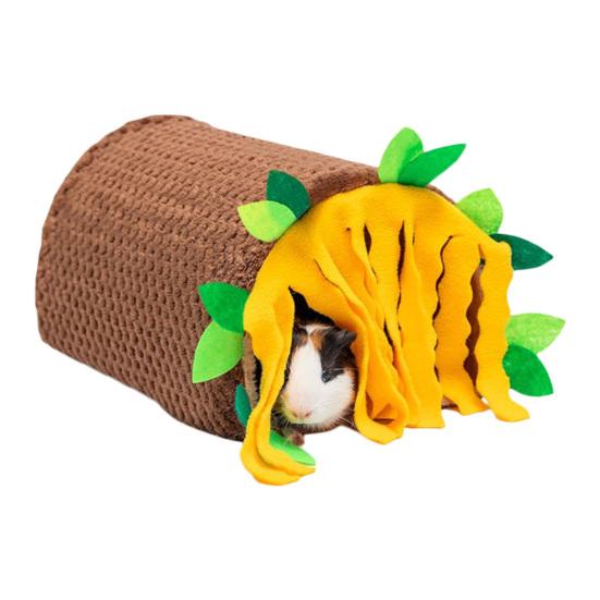 

Кровать для хомяка с ковриком Удобная палатка-туннель Клетка Аксессуары Убежище для морской свинки