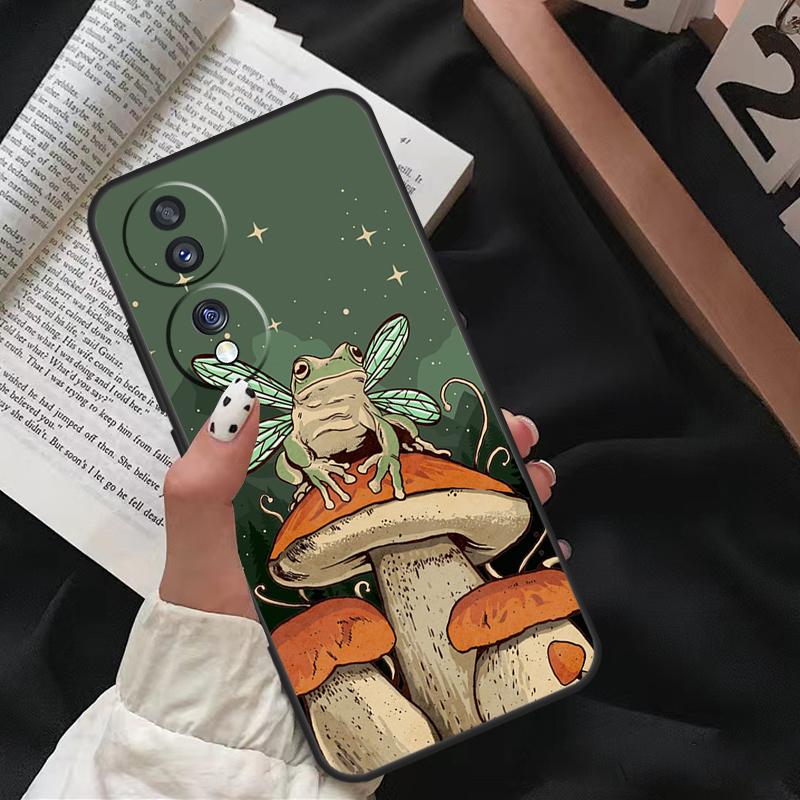 Cottagecore Frog Aesthetic For Honor Magic 8 6 7 Pro Case For Honor X9d X9c X9b X9a X8c X8b 200 400 50 70 90 Lite Win RT