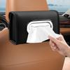 Car Tissue Holder, Tissue Box Cover Premium PU Leather Backseat Napkin Organizer
