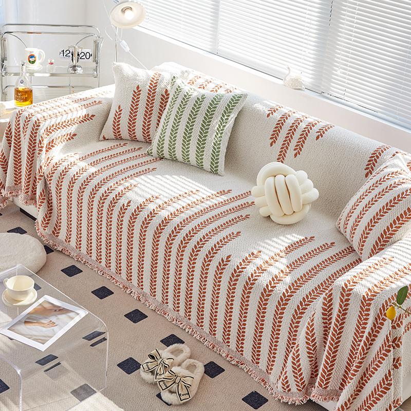 Simple Thicken Chenille Sofa Cover Sofa Blanket Cushion Anti-Cat Scratch Washable Blanket Sofa Towel Four Seasons Universal