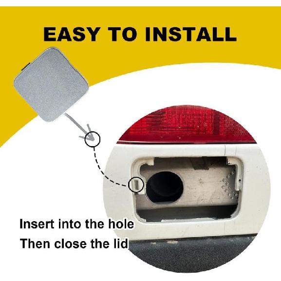 Car Rear Bumper Tow Hook Cover Compatible with Infiniti Q50 2014 2015 2016 2017 2018 Trailer Cover Cap 850714GA0A 85071-4GA0A Small Lid Towing Eye