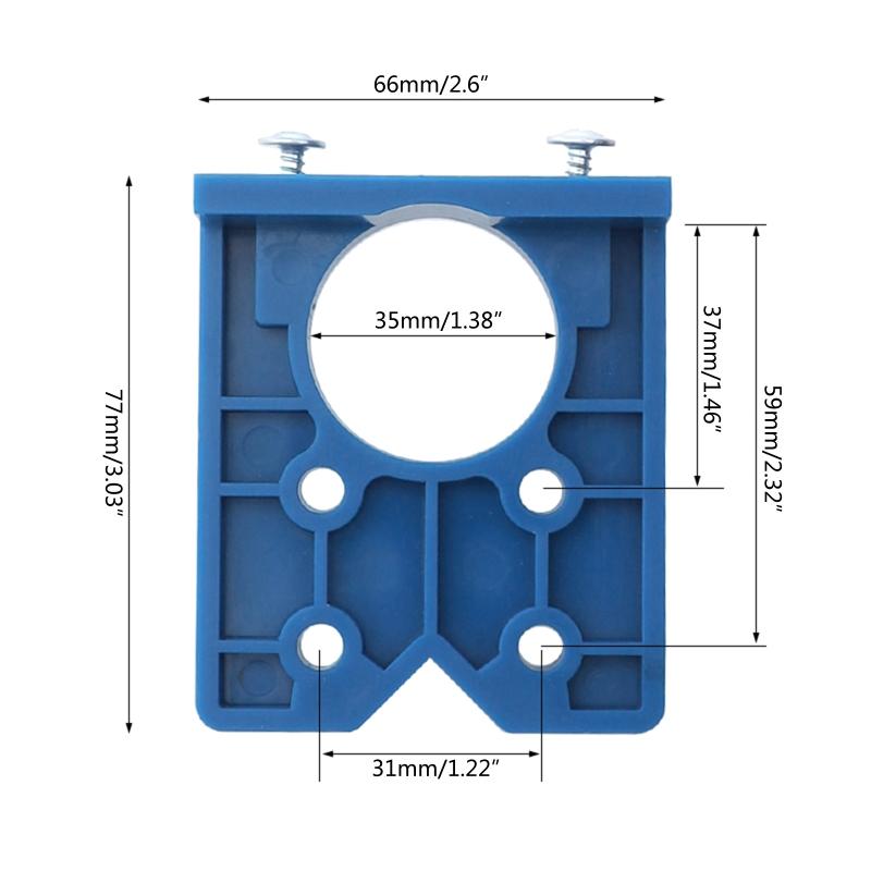 Practical 35mm Concealed Hinge Drilling Jig Drill Guide Forstner Hinge Jig Hole Woodworking DIY Tools for Cabinet Hinges