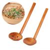 Cooking Long Handle Hot Pot Kitchen Utensil Tool Soup Spoon Wooden Spoon Colander Ramen Spoon