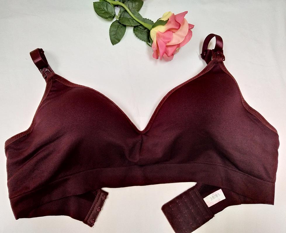 Wire-Free Maternity Nursing Bra: Thin Cup, Front-Opening, One-Piece Design for Pregnancy & Breastfeeding