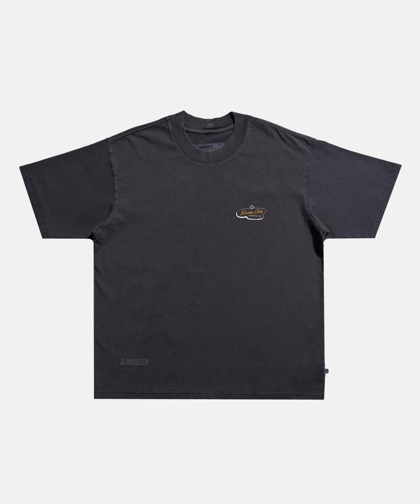 Mideueobdeiteu Hawaii Club Print T Shirts Charcoal Gray