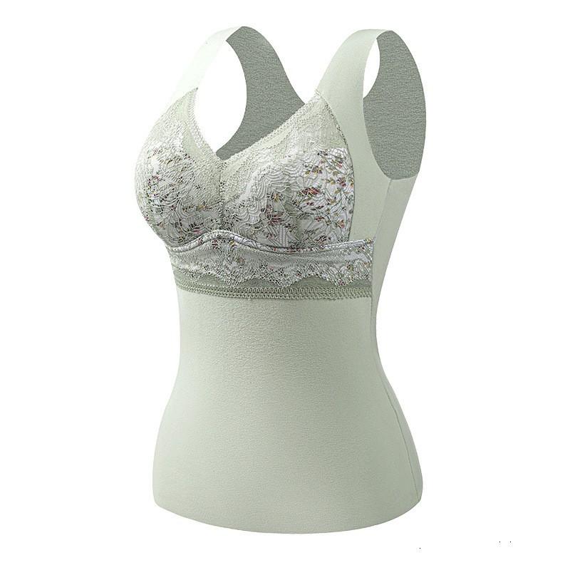 Thermal Underwear Women's German Velvet Hot Speed Warm Velvet Inner Wear Bottoming Shirt Women's Beauty Vest Cold-proof Autumn and Winter Warm Clothes