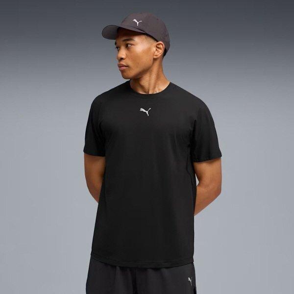 

PuMa Men S Running ShorT Sleeve T ShirT M Run Coolcell Tee 01 PUMA Black/M(95)