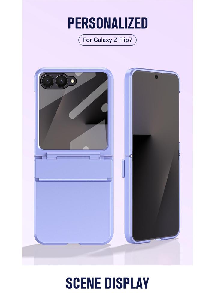 Samsung Z Flip 8 Hinged Phone Case with Integrated Full Coverage Protection for Flip 7/6