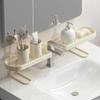 Water Drainage Faucet Storage Shelf Dual-grid Tap Drainage Holder Kitchen Organizer Rack Sink