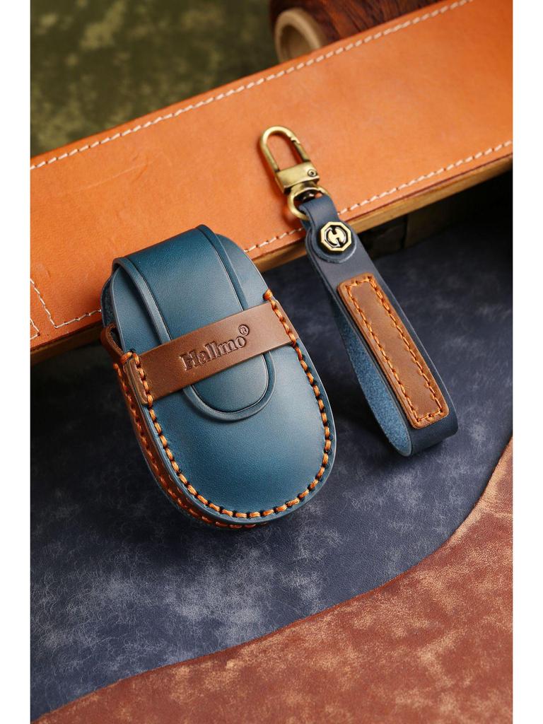 Premium Leather Key Cover for 2022 NIO ES6/EC6/ES8 - High-end Protective Shell with Buckle