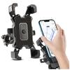 Alogy One Touch Bike Holder For Phone 4.5-7" On Handlebar For Bicycle Motorcycle Scooter Black