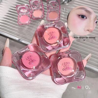 LEAVE GIRL Moon Haze Blush: Soft, Natural Plumping Cream for Youthful Korean-Style Beauty