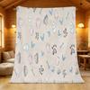 Pet-Themed Flannel Throw Blanket - Non-Pilling, Soft & Warm, Cozy for Home, Sofa, All Seasons, Christmas & Halloween
