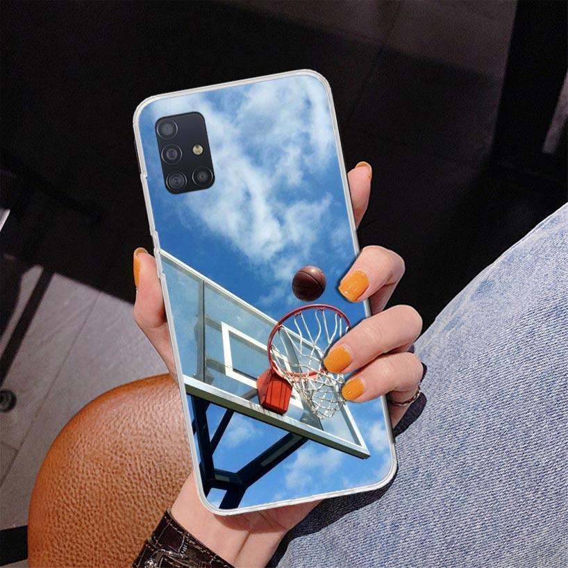 Basketball Basket Play Phone Case For Samsung Galaxy A52 A32 A22 A12 A51 A31 A50S A30S A20S A10S Note 20 Ultra 10 Plus S10 A72 A