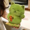 Stuffed Lucky Cat Plush Toy With Necklace Lucky Cat Stuffed Doll  Christmas