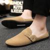 Fashion Half Slippers for Men Outdoor Mules Flat Sandals Man Rubber Original Low Price Mascullino Trend 2025 Fashion Summer Sale Shoes