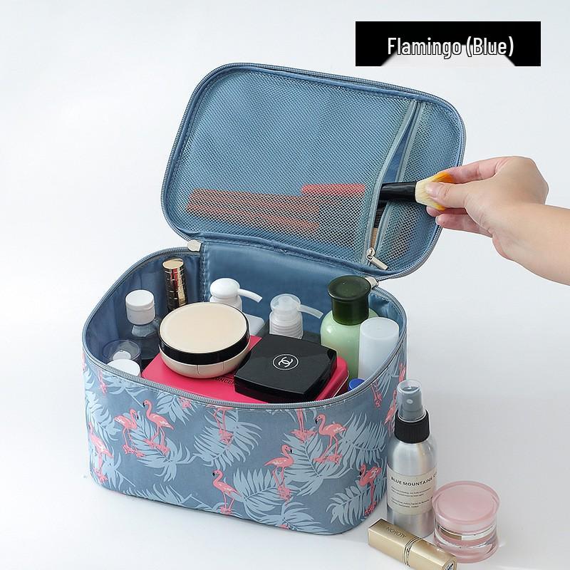 Versatile Waterproof Toiletry and Makeup Bag for Travel, Fitness, and Daily Use - Unisex, Solid Color, Portable, Large Capacity.