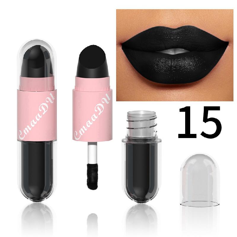 Double Head Matte Lipstick Lip Gloss Red Lipstick Waterproof Long Lasting For Halloween Masquerade COSPLAY Party Makeup Valentine's Day Gifts
