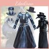Atemberaubendes Halloween Pestdoktor Kostüm für Mädchen Elegantes Cosplay-Kleid mit Maske und Handschuhen