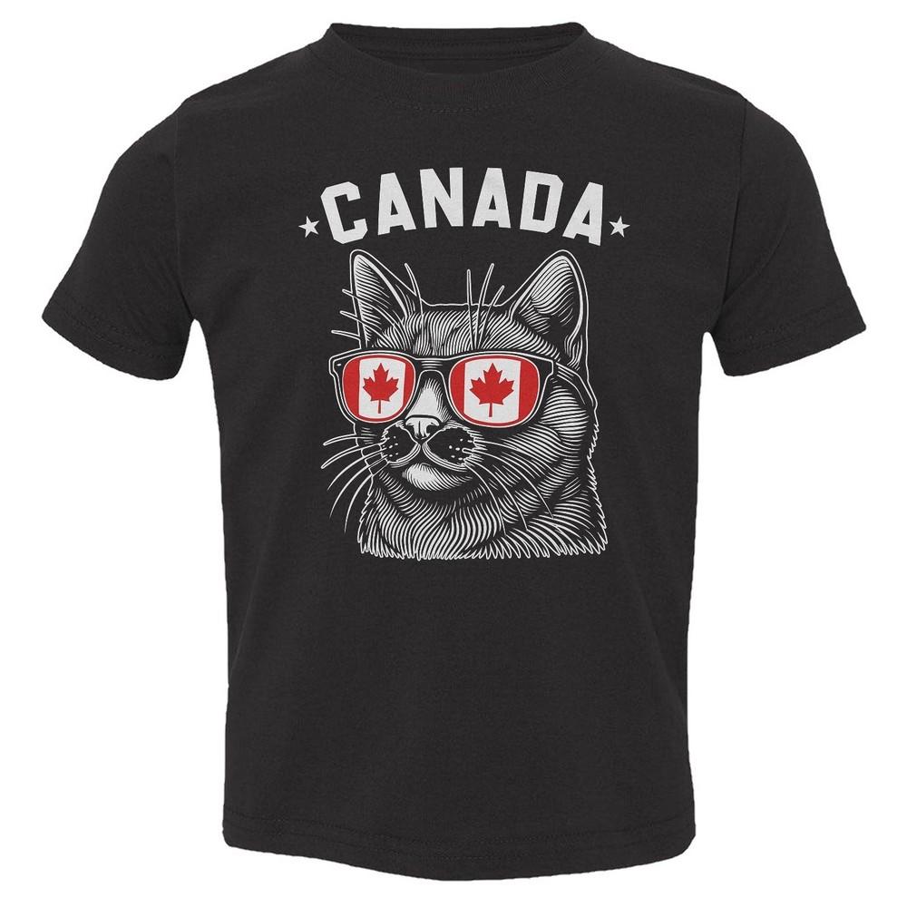 

Canada Day - Canadian Flag Glasses Cat Patriotic Toddler T-Shirt Unisex T-Shirt XXXL
