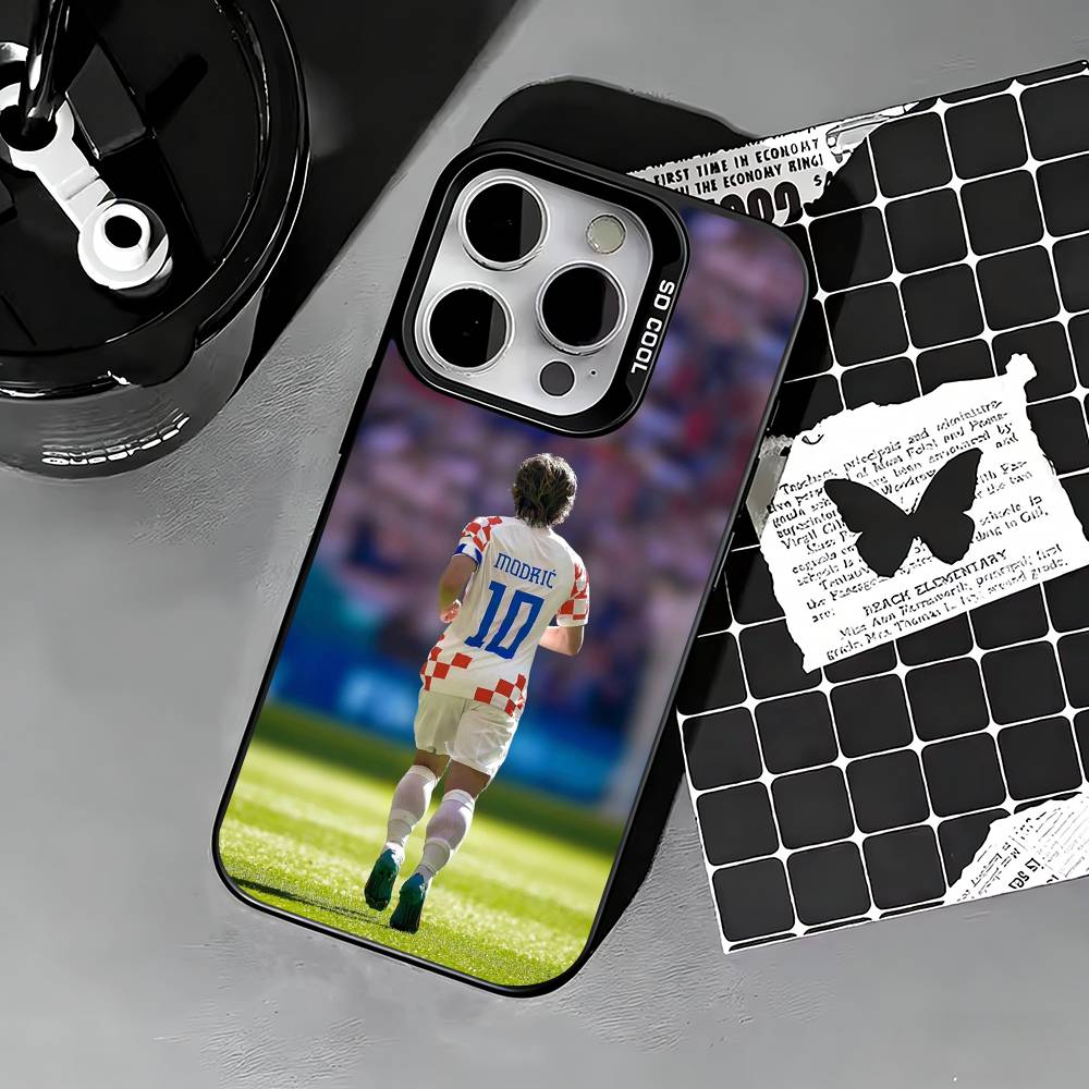Luka Modric Phone Case For iPhone 17,16,15,14,13,12,11 Plus,Pro Max,XS,Colored Silver Phone Case