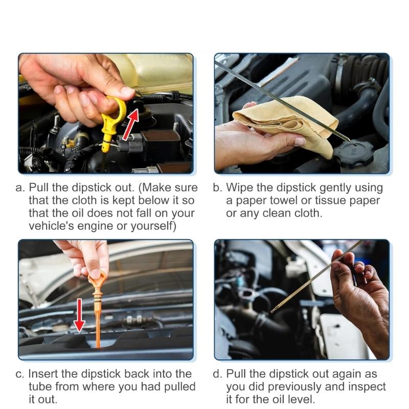 Engine Oil Checking Rod Heat Treated Stainless Steel Oil Dipstick 9497557 Replacement Easy To Use for 60 S70  XC70