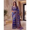 Saree premium din mătase Crap cu imprimeu digital Ajrak