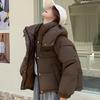 Fashion Winter Coat Female Short Parkas Hooded Casual Loose Thick Warm Women's Jackets