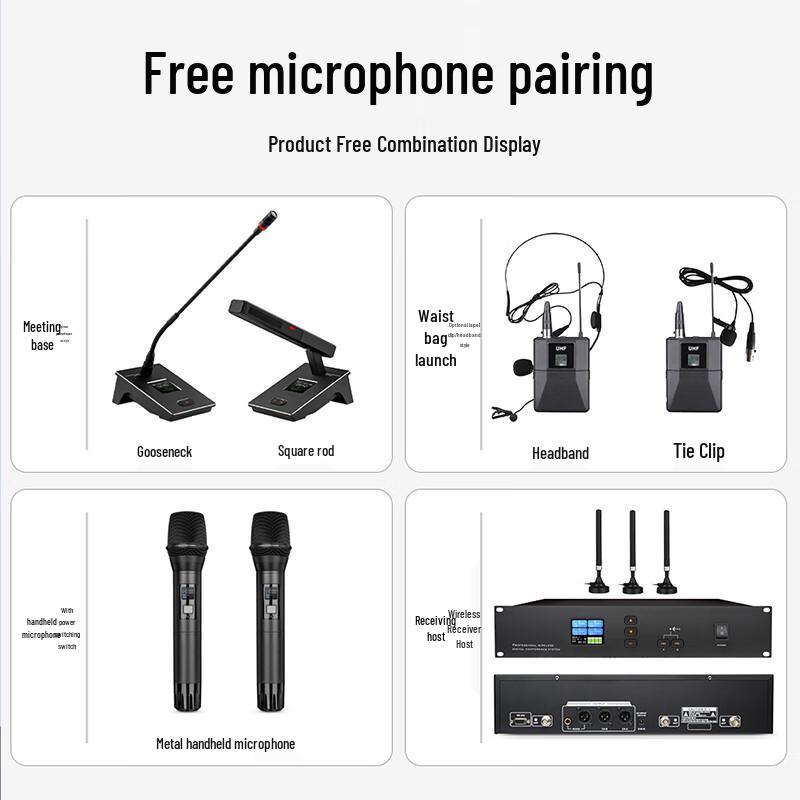 

Hongsida HSD-6800T Wireless Conference Microphone System (CN version)