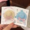 Cute Mini Straw Hat Hair Clips & Hair Ties No Hair Damage Soft Pastel Gingham Bows for Toddler Girls School Daily Wear