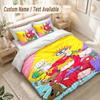 Rugrats Bedding Set, 1 Duvet Cover & 2 Pillowcases Soft Comfortable Bedroom Home Textile Decor