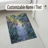 Hummingbirds Tropical Theme Soft Crystal Velvet Rug Custom Name & Text Print Non Slip Floor Rug for Bedroom Living Room