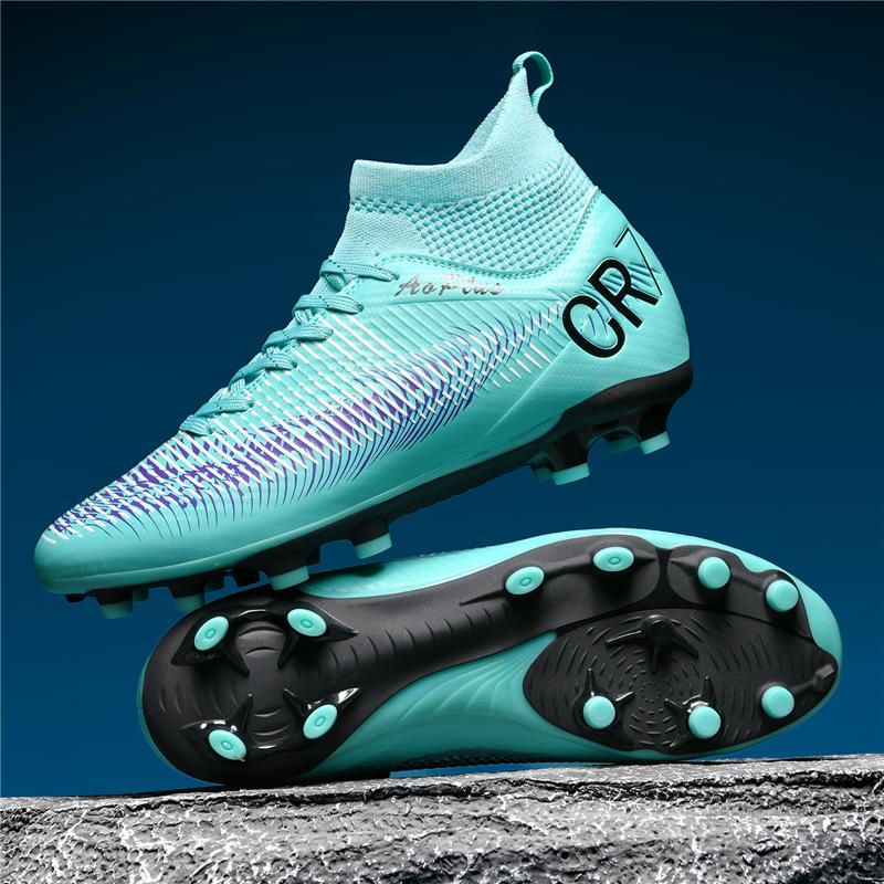 Mens Soccer Shoes  New Professional Competition Training Football Shoes FG Long Nails Anti Slip Adult Football Boots for Men