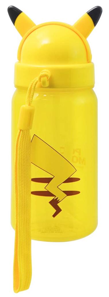 Skater Straw Bottle Die Cut with Straw Water Bottle Pikachu Pokemon 350ml PBS3STD