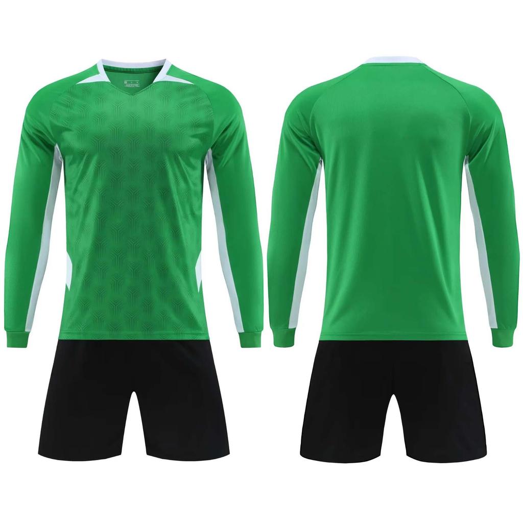 Long-sleeved football suit autumn and winter children's quick-drying sports suit student training suit printed football suit wholesale