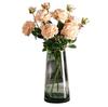 22cm Glass Vase, Transparent Glass Bottle, Nordic Style, Ideal for Arranging Flowers, Hydroponics, Ikebana, and Artificial Flowers, Stylish and