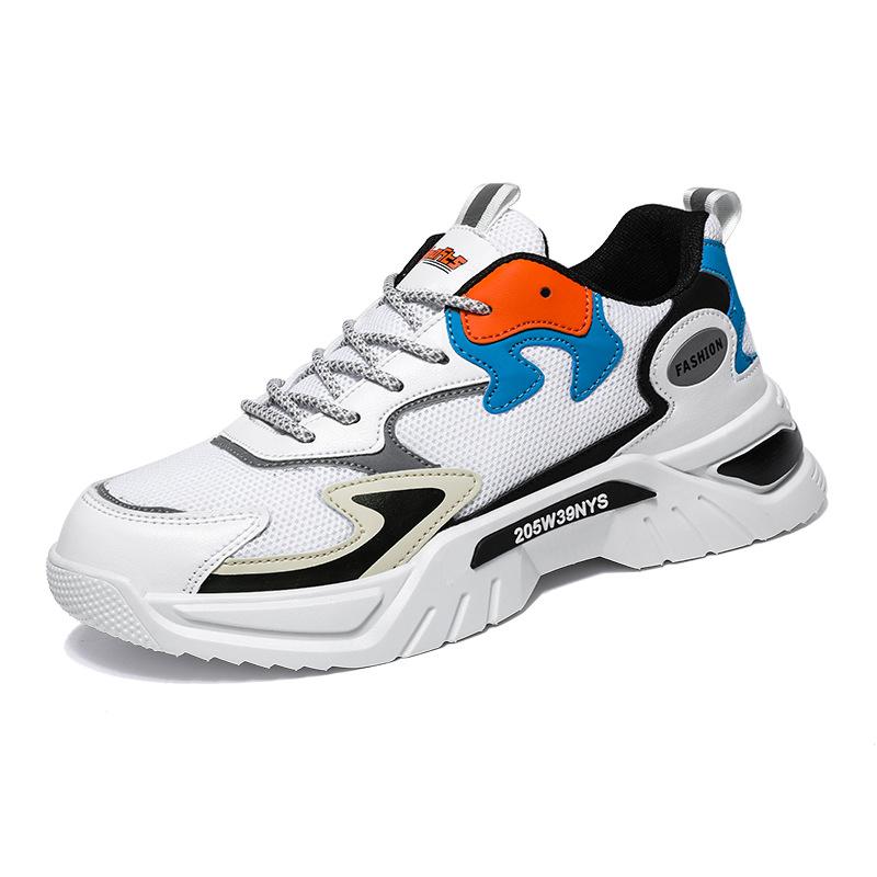 Spring new mesh breathable fashion dad shoes men's low-top lace-up casual sports shoes