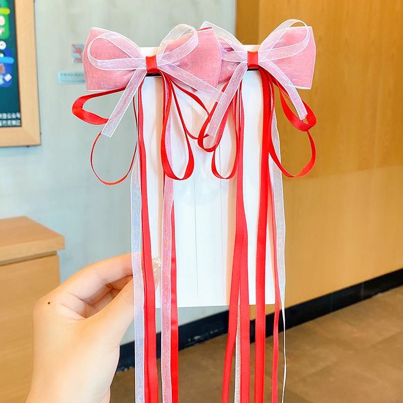 Mid-Autumn Hanfu Fairy Hair Clip - Women's & Children's Ancient Style Floral Tassel, Sweet Accessory for Girls